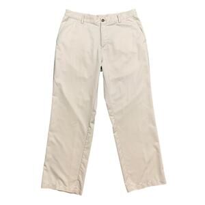 Adidas Pants Mens 34 Sand ClimaLite Lightweight Golf Performance Inseam 30